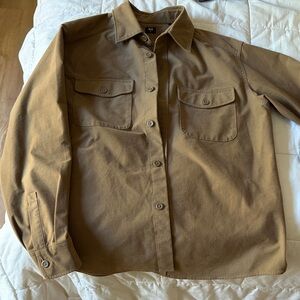Uniqlo men’s shirt jacket brown